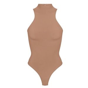 NIB Skims seamless sculpt high neck thong bodysuit S